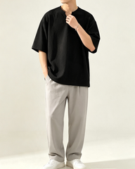 Men V Neck Cool Short Sleeve T-Shirt