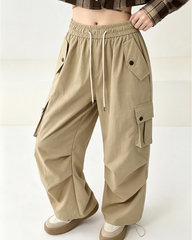 Women Parachute Cargo Pants