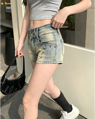 Women Vintage Denim Hot Shorts
